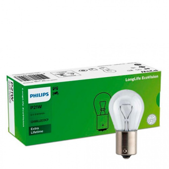 ���������� ����� Philips P21W LongLife EcoVision 12498LLECOCP