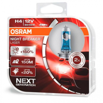 ���������� ����� H4 Osram Night Breaker Laser DuoBox 64193NL-HCB